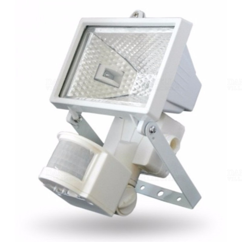 Reflektor 120W mozgásérzékelővel fehér deLux (A termék a fényforrást nem tartalmazza) DEL084 – Készlet erejéig!!!