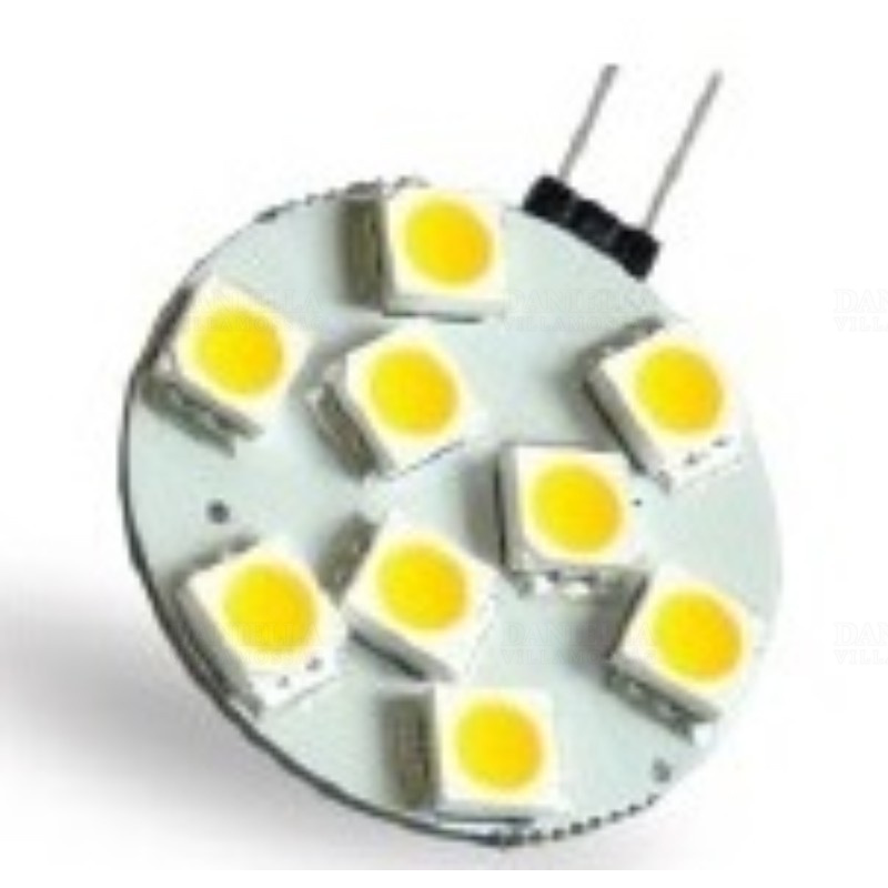 LED G4 1,8W 130lm 4000K semleges fehér fényforrás 180fok Ra80 12V AC/DC (9db SMD5050 led) DEL1141 deLux