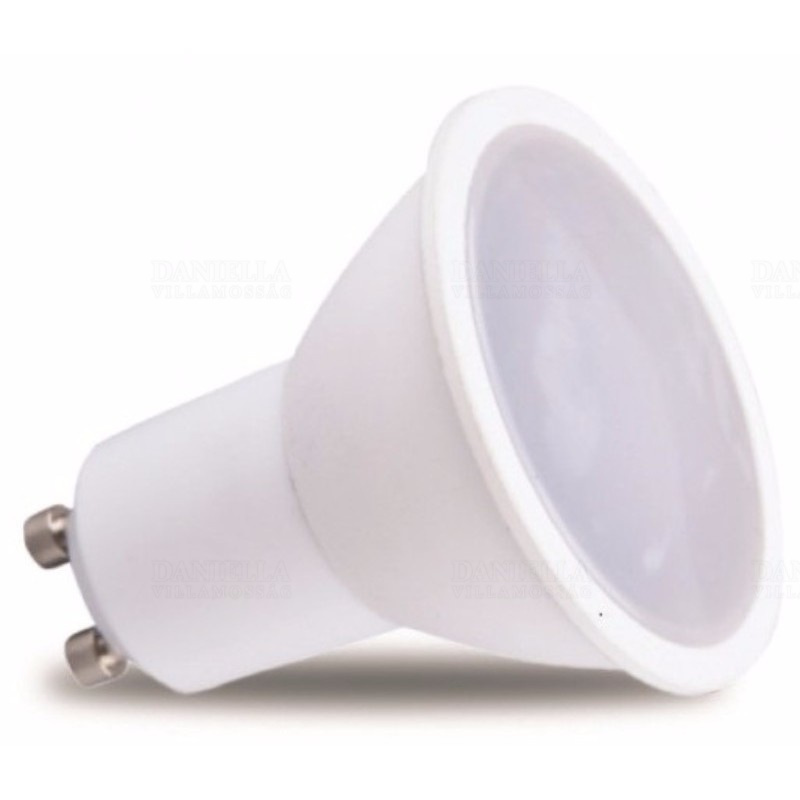 LED GU10 5W 420lm 2700K meleg fehér fényforrás 120fokos Ra80 230V (18x2835 SMDled) DEL1208 deLux – Készlet erejéig!!!