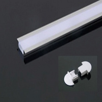 LED szalaghoz alumínium sín szett süllyesztett sín 12mm-es LED szalaghoz, 1fm+op