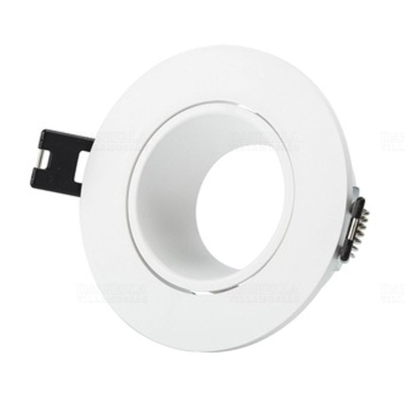 DEL1561 deLux  beépíthető/süllyesztett spotlámpa műanyag, kerek, fehér, billenthető LED GU10/MR16 keret