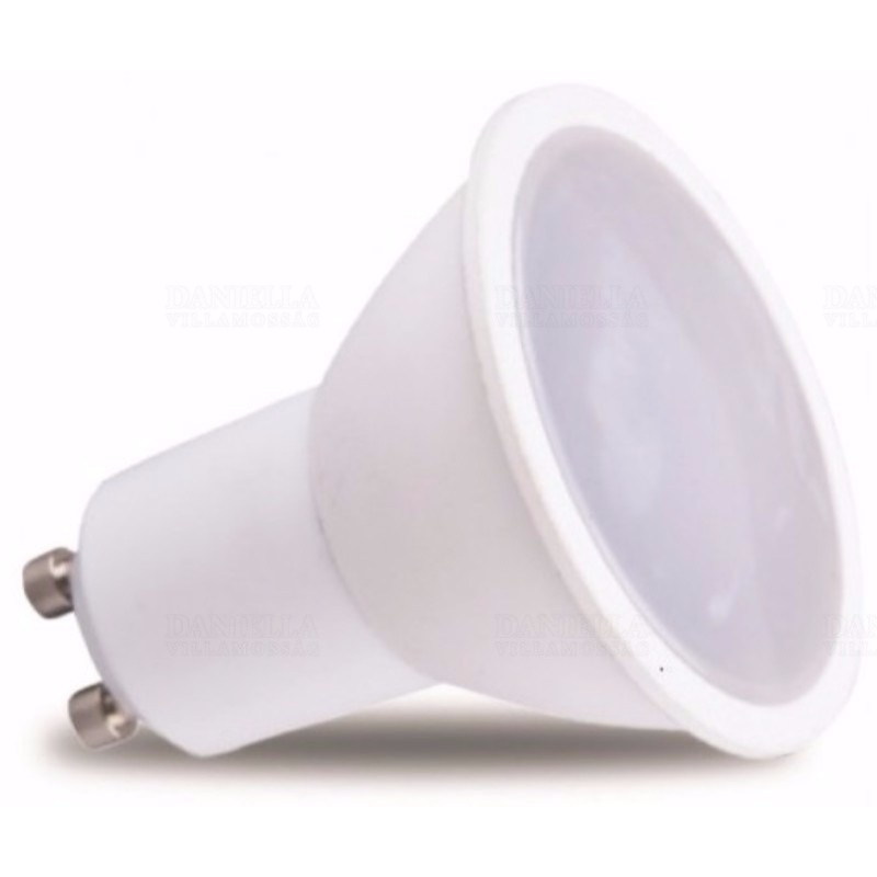 LED GU10 6,5W 600lm 2700K meleg fehér fényforrás 120fokos Ra80 230V (12x2835 SMDled) DEL1675 deLux