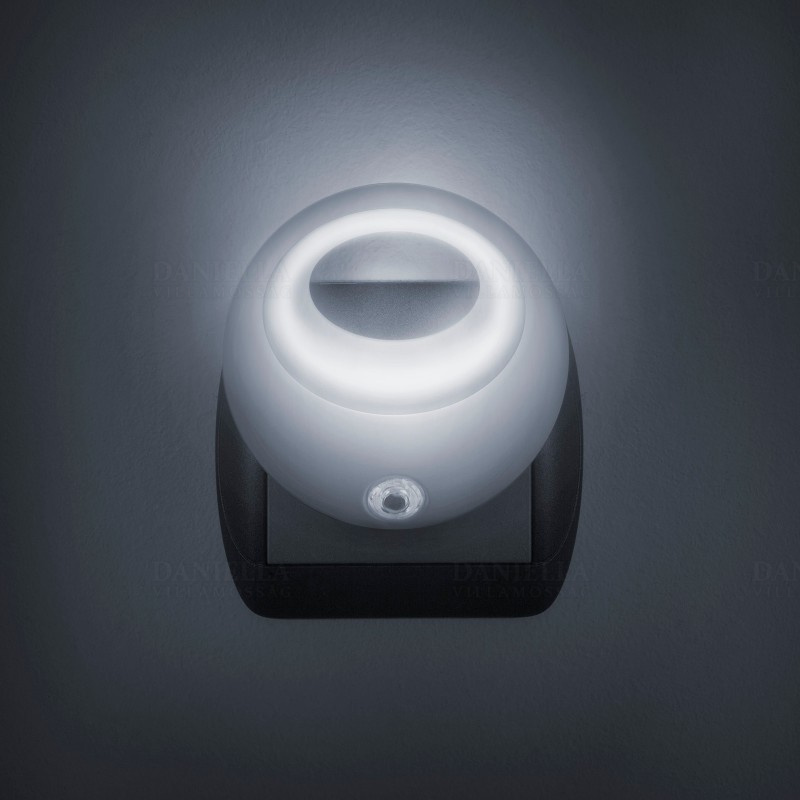 Éjszakai irányfény LED-es alkonykapcsolós 1 LED, 1W, 230V, fehér 20275WH