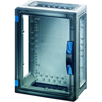 Hensel FP 0240 szekrény átlátszó ajtóval, 4 db szekrényösszekötővel, kézi működt