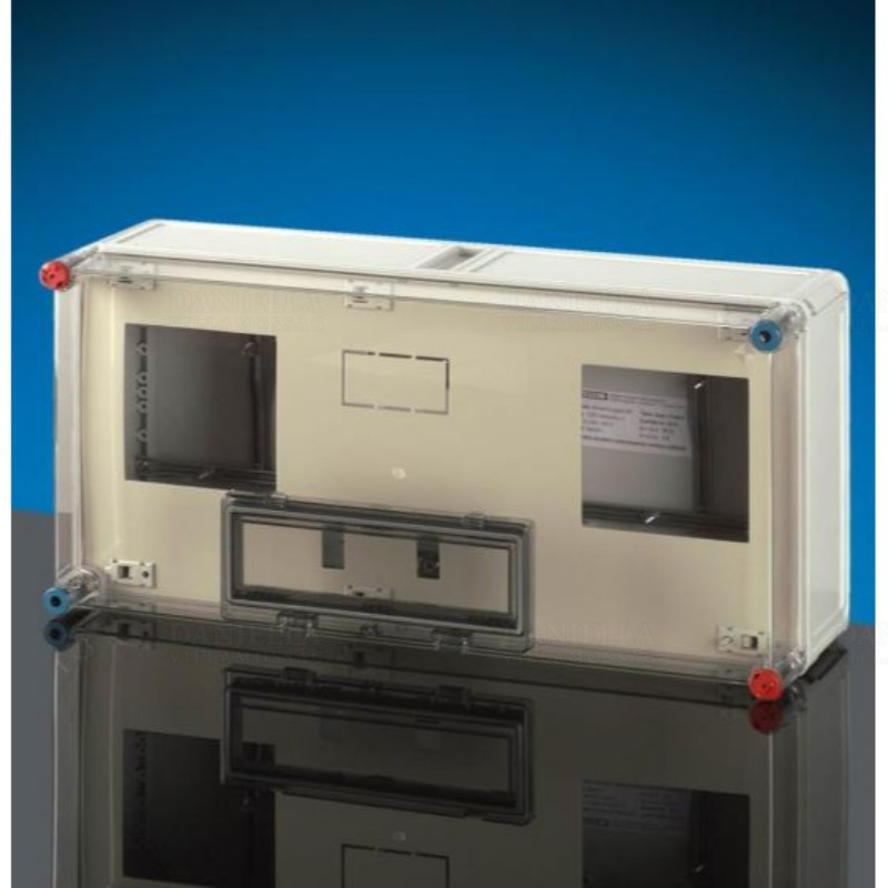 Hensel BASIC HB11KF fogyasztásmérő szekrény, 1 fázisú általános és vezérelt mérők számára, fekvő 600x300x185mm