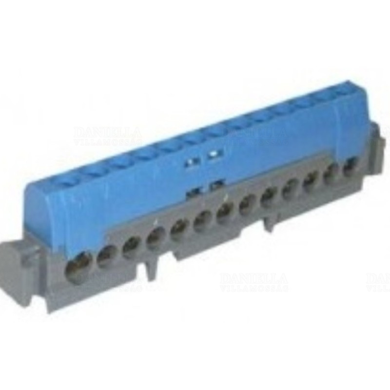 Leg.004844 elosztókapocs teljesen szig. 113mm 6-25mm2 bem.  1,5-16mm2 kim.  kék