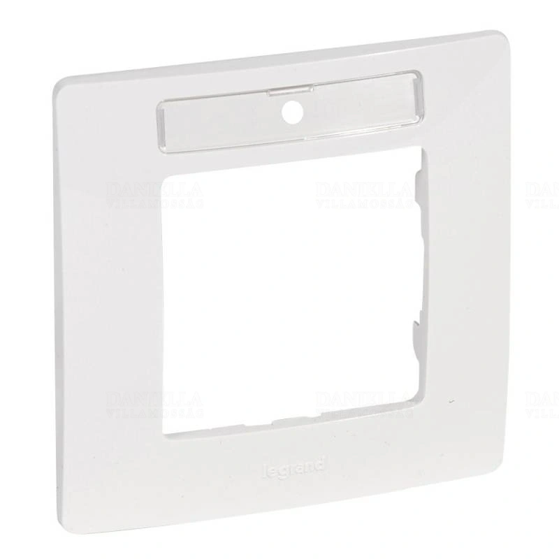 Legrand 665006 Niloé 1-es keret címketartóval, fehér