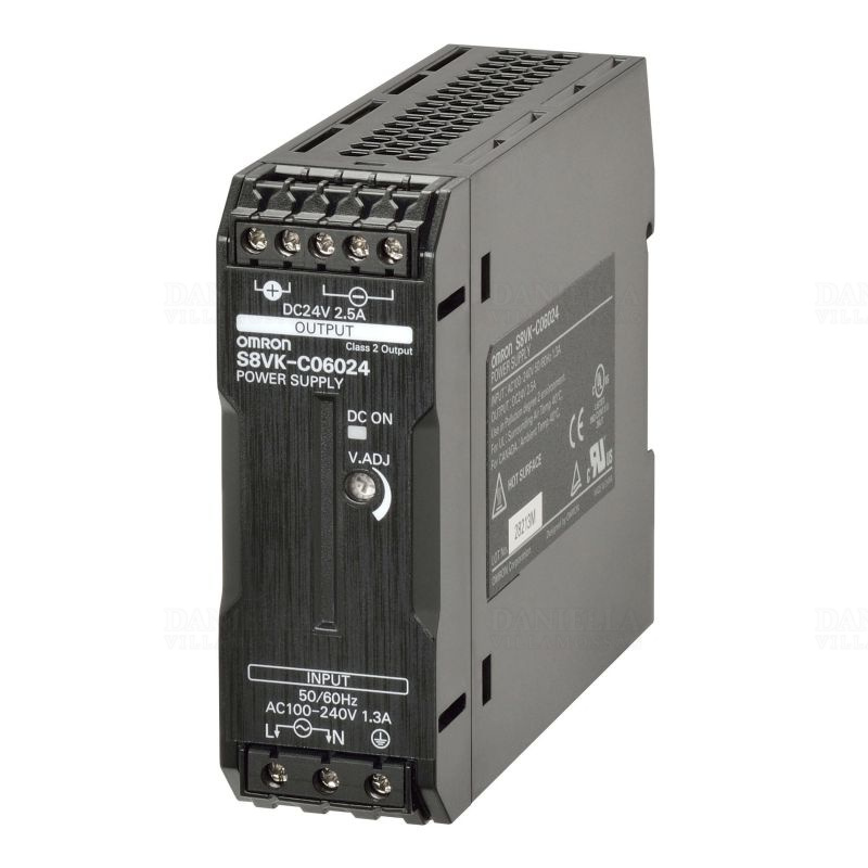 Tápegység 24VDC  60W  OMRON S8VK-C06024 2,5A DIN-sínre
