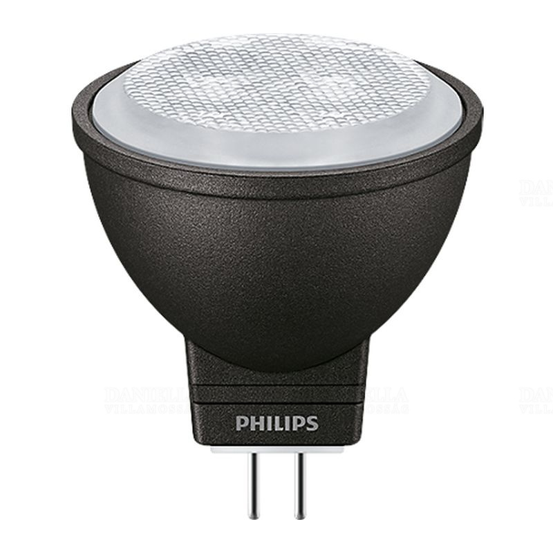 LED MR11 3,5W GU4 200lm 2700K meleg fehér fényforrás 24fok Ra80 12V Master Ledspot d=35mm 929003087002 Philips