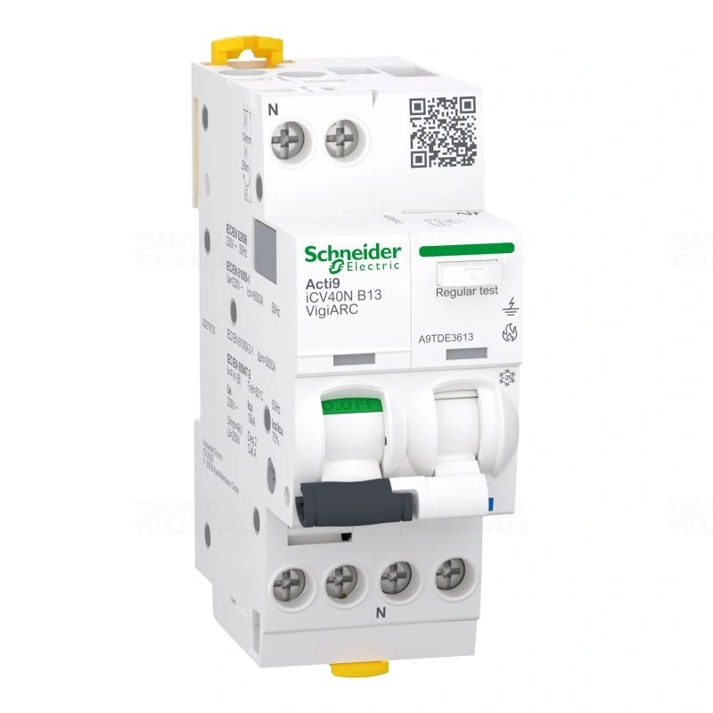 Acti9 iCV40 ARC 1PN B 13A 30mA RCBO AFDD A9TDE3613 Schneider