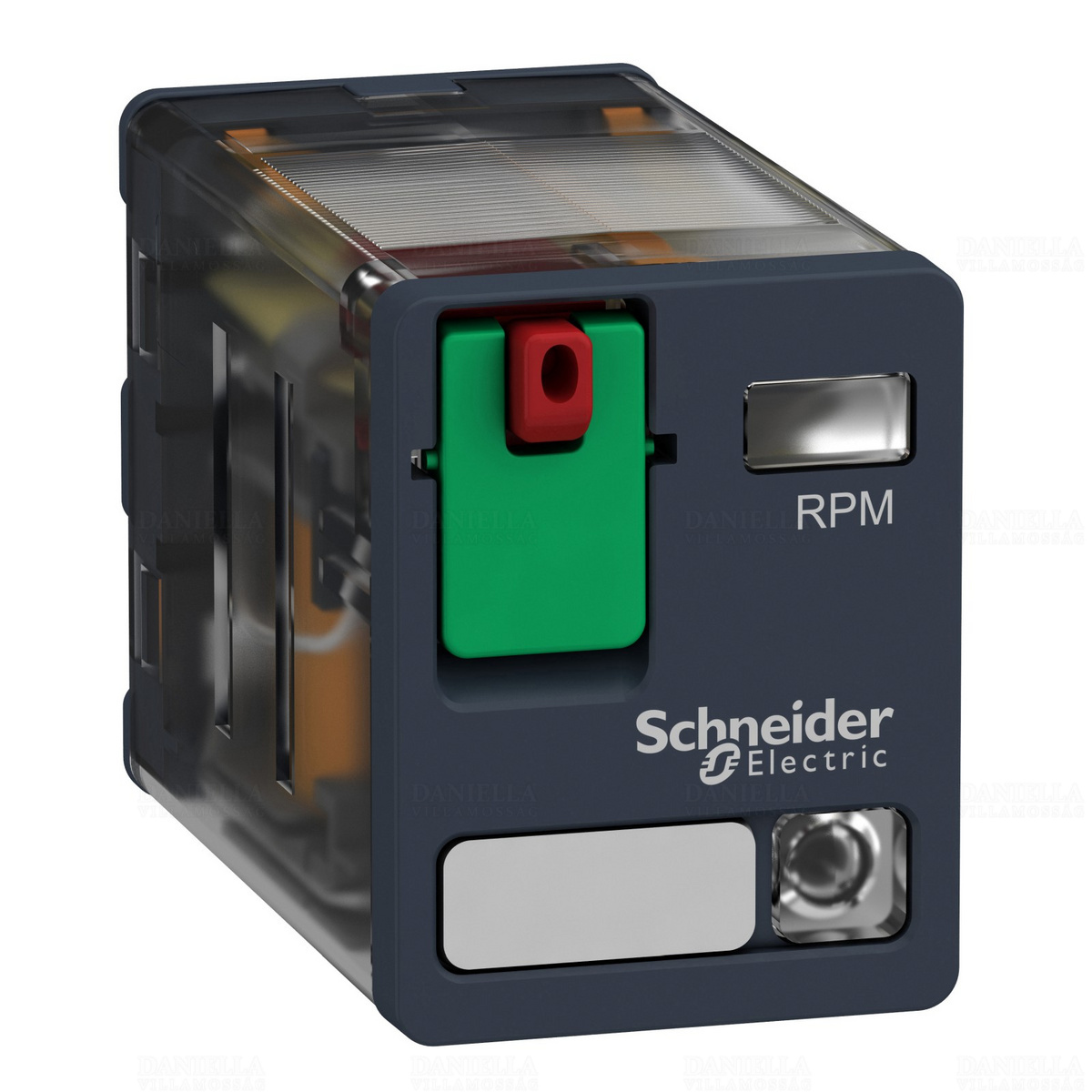 RPM22P7 RPM teljesítményrelé, 2CO, 15A, 230VAC, tesztgombbal, LED-del Schneider