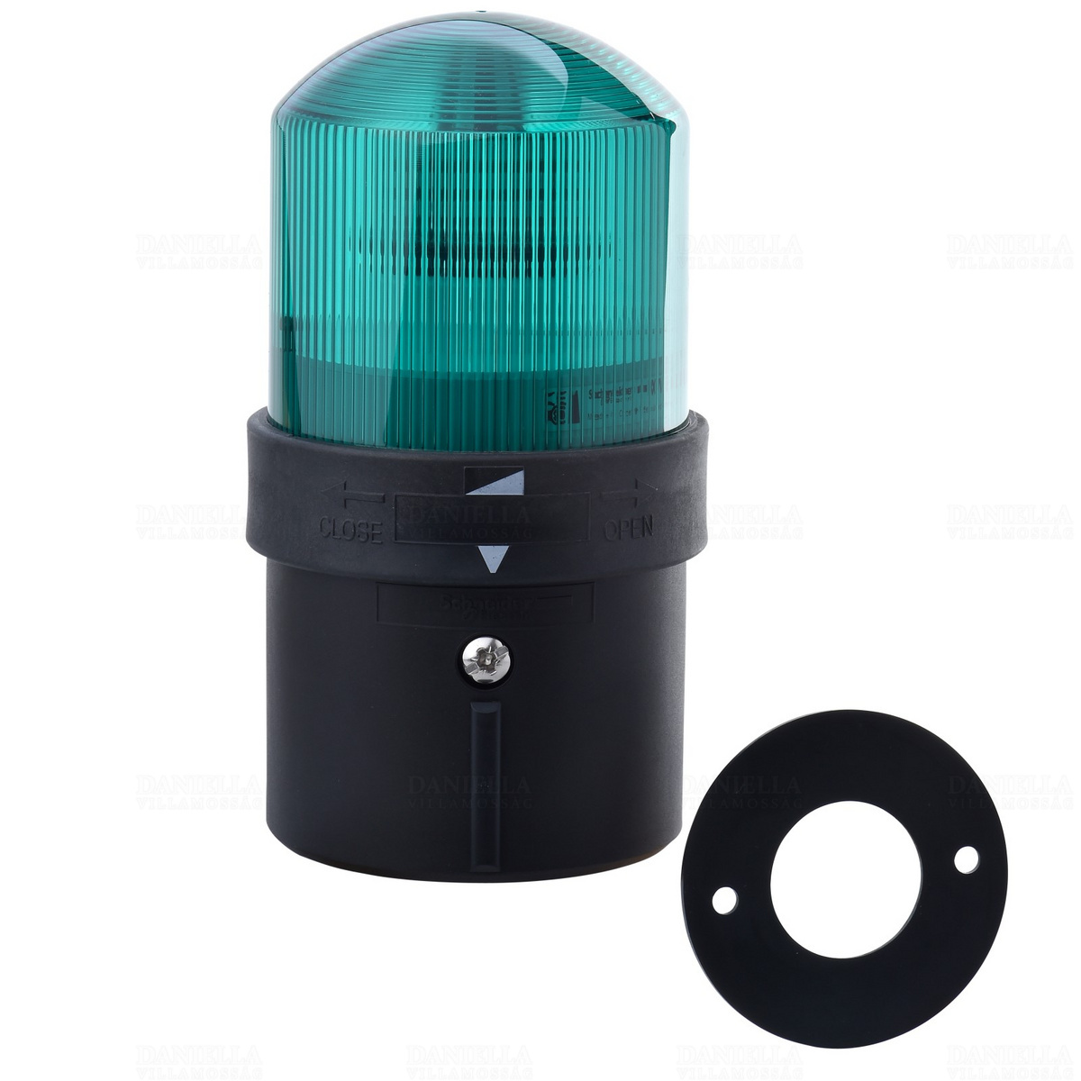XVB-L0B3 Folytonos fényű LED-es villogó jelzőoszlop zöld Schneider