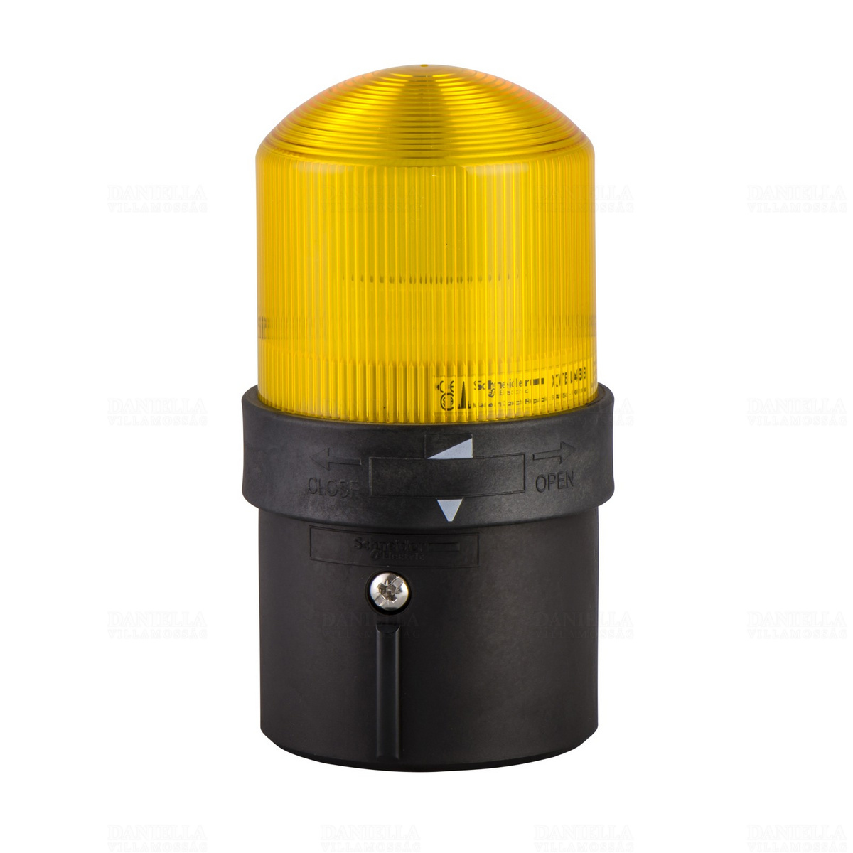 XVB Folytonos fényű LED-es villogó jelzőoszlop sárga 24V ACDC XVBL0B8 Schneider