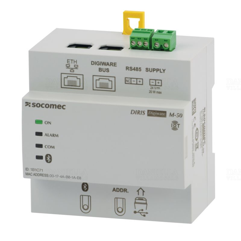 DIRIS Digiware M-50 Modbus modul, Ethernet, RS485 48290221 Socomec