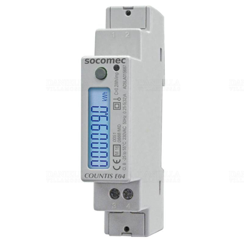 COUNTIS E04 1PH 40A MODBUS MID 48503040 Socomec