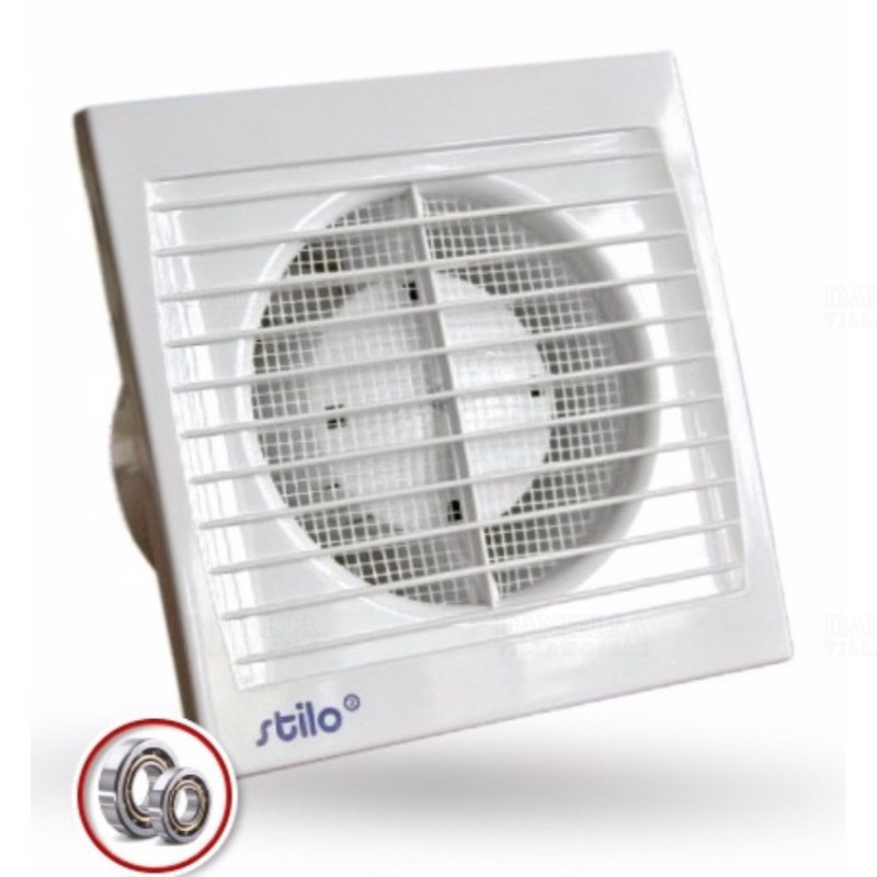 Ventilátor STILO 100 MTL időkapcsolós WC mennyezeti, gördülőcsapágyas elszívó ventilátor STI1311