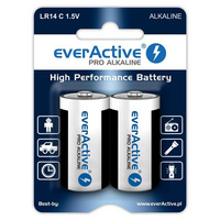 Elem baby R14 1,5V  bliszteres EverActive Pro Alkaline 2 db/bl